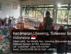 Siapkan Generasi Tangguh, Babinsa Koramil 05/Ulaweng Bekali Siswa Materi Wanwil