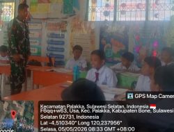 Babinsa Koramil 1407-21/Palakka Laksanakan Binwanwil Di SD Negeri 28/Usa