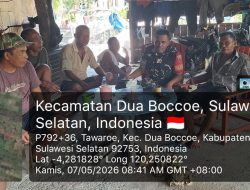 Monitor Wilayah, Babinsa Koramil 02/Dua Boccoe Serap Aspirasi Warga Dusun 1