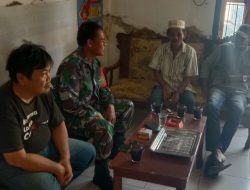 Perkuat Sinergi, Anggota Koramil 1407-11/Barebbo Jalin Komsos Strategis Bersama Tokoh Masyarakat Desa Wollangi