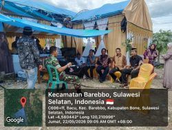 Babinsa Koramil 1407-11/Barebbo Laksanakan Komsos Di Dusun 2 Ujung