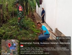 Melalui Deru Gotong Royong, Babinsa Koramil 1407-16/Tonra Rajut Kembali Nilai Kebersamaan Di Bulu Bulu