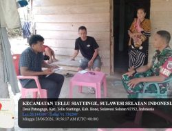 Babinsa Koramil 1407-04/Tellusiatinge Jalin Keakraban Dengan Warga Melalui Komsos Di Desa Patangnga