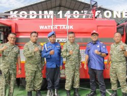 Mantap! Kodim 1407/Bone Siap Tempur Hadapi Bencana Dengan Armada Damkar Baru