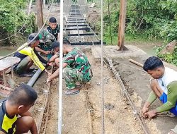 Menengok Aksi Gotong Royong Kodim 1407/Bone Wujudkan Asa Warga Lewat Jembatan Perintis Garuda