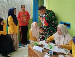 Peduli Kesehatan Anak, Babinsa Koramil 1407-09/Lapri Hadir Di Tengah Posyandu Seppange