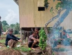 Babinsa Kodim 1407/Bone Koramil 19/Kahu Gelar Komunikasi Sosial Di Desa Labuaja Guna Pantau Sektor Pertanian