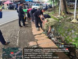 Kompak Tanpa Batas! Babinsa Koramil 1407-09/Lapri, Pemerintah Kecamatan Dan Warga Patangkai Bersatu Jaga Kebersihan Desa