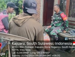 Harmonis! Intip Momen Keakraban Babinsa Koramil 1407-18/Kajuara Saat Komsos Bersama Warga