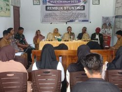 Babinsa Koramil 1407-21/Palakka Kodim Bone Hadiri Musdes Rembuk Stunting, Dukung Upaya Pencegahan Stunting