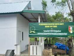 Kodim 1407/Bone Gelar Karya Bakti Renovasi Rumah Tidak Layak Huni Di Desa Mallusetasi