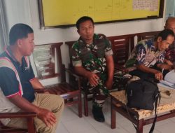 Jalin Komunikasi Yang Harmonis, Babinsa Koramil 04/Tellusiatinge Kodim 1407/Bone Sambangi Kantor Desa Waji
