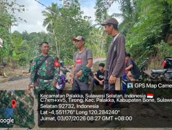 Babinsa Koramil 1407-21/Palakka Intens Bangun Komunikasi Dengan Warga Desa Tirong