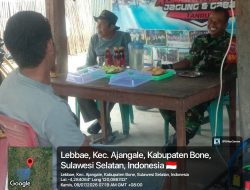 Babinsa Koramil 1407-01/Ajangale Kodim Bone Tingkatkan Kedekatan Dengan Masyarakat Lewat Komsos