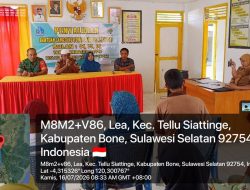 Babinsa Koramil 1407-04/Tellusiatinge Kawal Penyaluran BLT Dana Desa Tahap III Di Desa Lea
