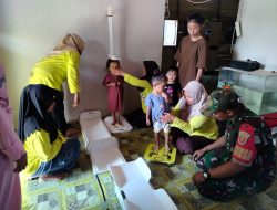 Babinsa Koramil 1407-03/Cenrana Kodim Bone Perkuat Sinergi Dengan Kader Posyandu Layani Warga