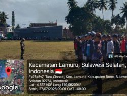 Satukan Langkah Demi Sang Merah Putih, Koramil 1407-08/Lamuru Kodim Bone Gembleng Calon Paskibraka