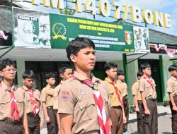 Kadet Muda Bone Siap Berproses, Kodim 1407/Bone Buka Kegiatan Persami KKRI