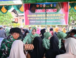 Selain Bakti Sosial, Kodim 1407/Bone Gelar Pasar Murah Di Rangkaian Penutupan TMMD Ke 129