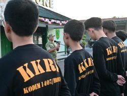 Masuki Hari Ke 2, Kodim 1407/Bone Gembleng Peserta Persami KKRI Dengan Materi Bela Negara Dan Survival
