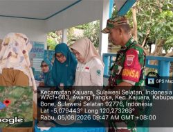 Babinsa Koramil 1407-18/Kajuara Perkuat Peran Dalam Pencegahan Stunting Melalui Posyandu