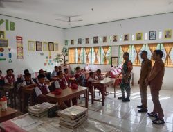 Babinsa Koramil 1407-16/Tonra Hadir Di Sekolah, Berikan Pembinaan Dan Motivasi Kepada Siswa SD Inpres 6/75 Libureng