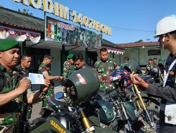 Kodim 1407/Bone Bersama Denpom XIV/1 Bone Tekankan Tertib Administrasi Kendaraan