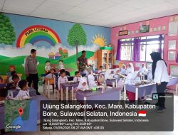 Dukung Pemenuhan Gizi Anak, Babinsa Mare Kodim 1407/Bone Dampingi Program MBG Di Ujung Salangketo
