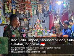 Perkuat Kemanunggalan TNI-Rakyat, Babinsa Lamuru Jalin Silaturahmi & Komunikasi Sosial Bersama Warga Desa Batu Putih
