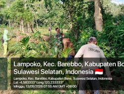 Lancarkan Pengairan Sawah, Babinsa Barebbo Kodim 1407/Bone Dan Warga Gotong Royong Benahi Aliran Air di Desa Lampoko