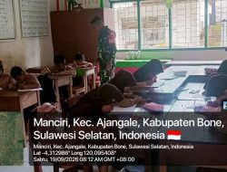 Tanamkan Wawasan Kebangsaan Sejak Dini, Babinsa Ajangale Berikan Pembekalan Kepada Siswa SDN 114 Desa Manciri