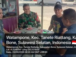 Pererat Hubungan TNI Dan Masyarakat, Babinsa Koramil 07/Tanete Riattang Gelar Komsos Di Wilayah Binaan