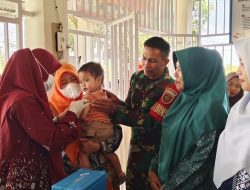 Dari Posyandu Untuk Generasi Sehat, Babinsa Ramil Kajuara Kodim Bone Dampingi Balita Dan Ibu Hamil Di Desa Ancu