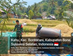 Babinsa Ramil Bontocani Kodim 1407/Bone Dukung Ketahanan Pangan, Dampingi Petani Hingga Perontokan Padi