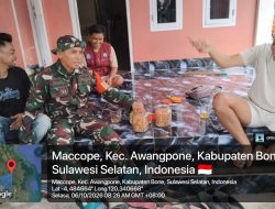 Babinsa Ramil Awangpone Kodim 1407/Bone Pantau Wilayah, Sekaligus Perkuat Komsos Bersama Warga Maccope