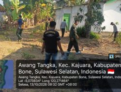 Jaga Kebersihan Markas, Anggota Koramil 18 Kajuara Kodim 1407/Bone Gelar Pembersihan Pangkalan