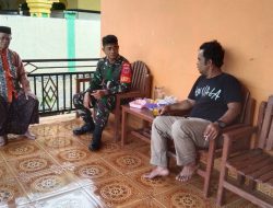 Bangun Komunikasi Dan Kebersamaan, Babinsa Ramil Lapri Kodim 1407/Bone Perkuat Silaturahmi Dengan Tokoh Masyarakat