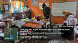 Dukung Kelancaran Program MBG, Babinsa Ramil 19-Kahu Kodim 1407/Bone Hadir Di Lingkungan Sekolah